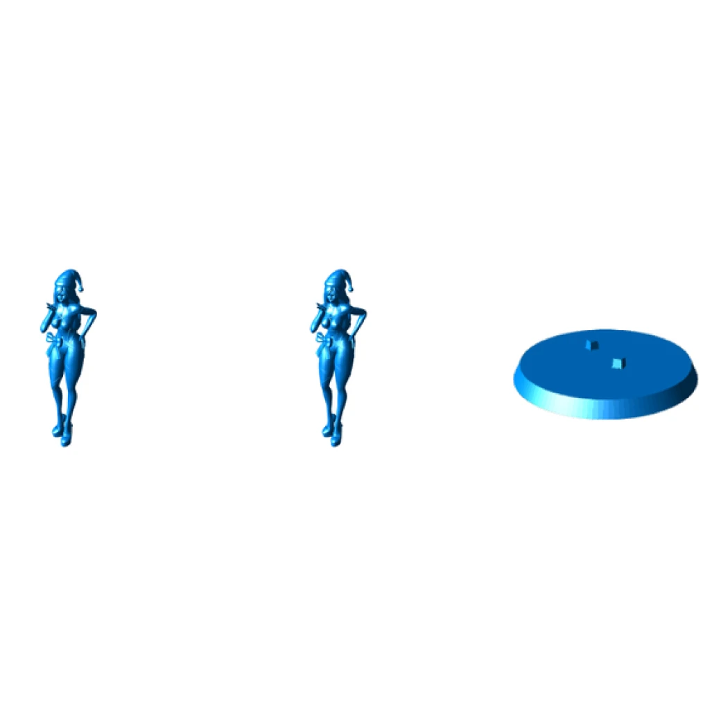 Digital STL Christmas Girl