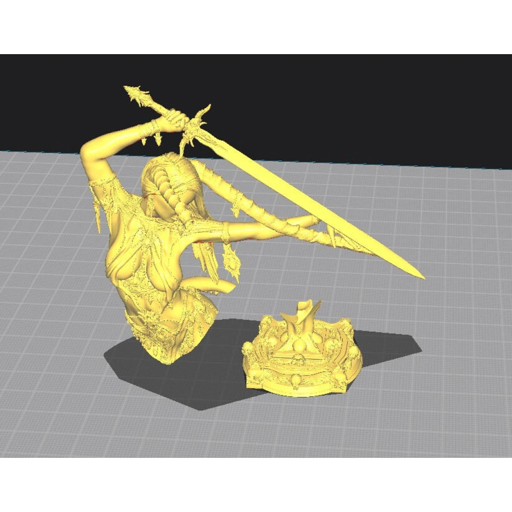 Digital STL Lamashtu Bust Beautiful Girl