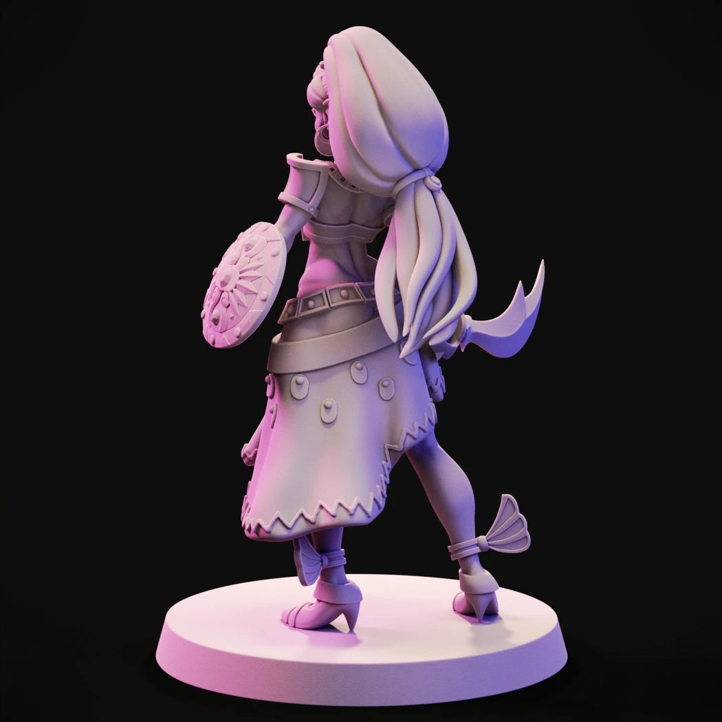 Digital STL Desert Warrior Woman