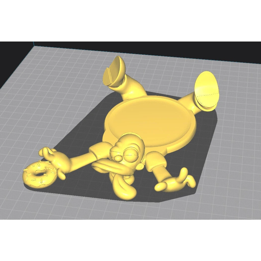 Digital STL Homer coaster