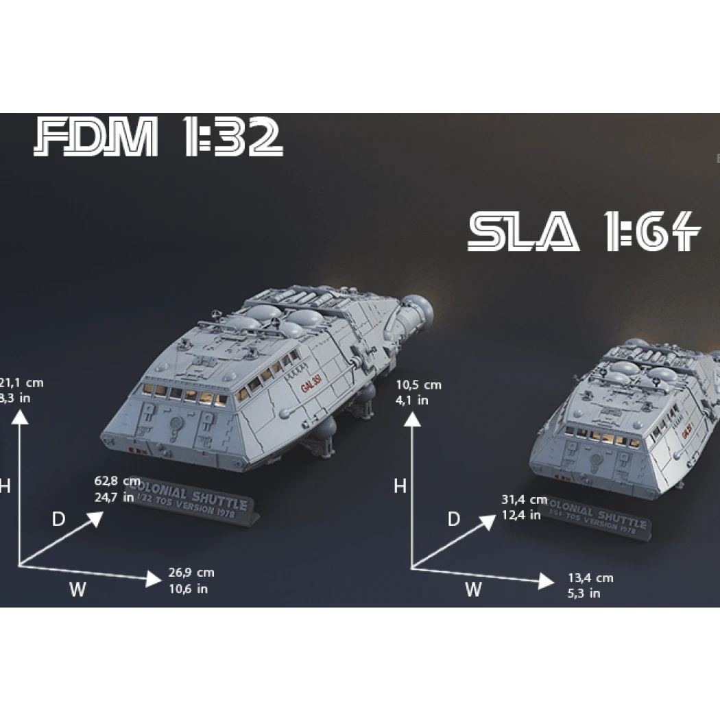 Digital STL Battlestar Galactica - Shuttle