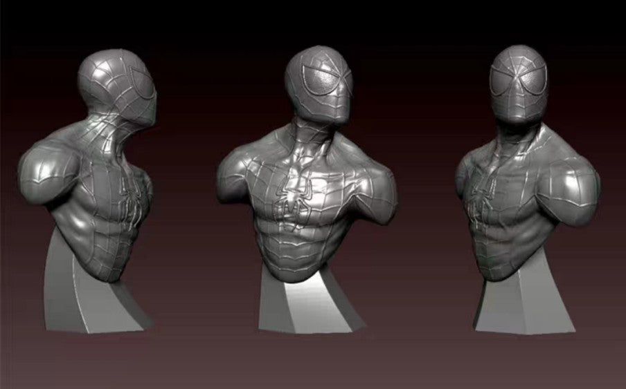 1/10 BUST 90mm Resin Superhero Model Kit Spider-Man Unpainted