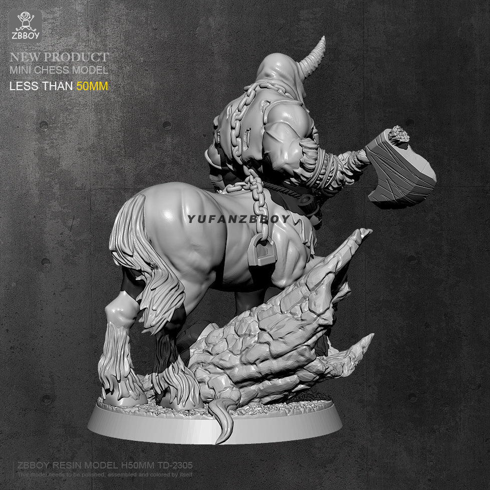 55mm Resin Model Kit Centaur Hermit Warrior Fantasy TD-2305 Unpainted