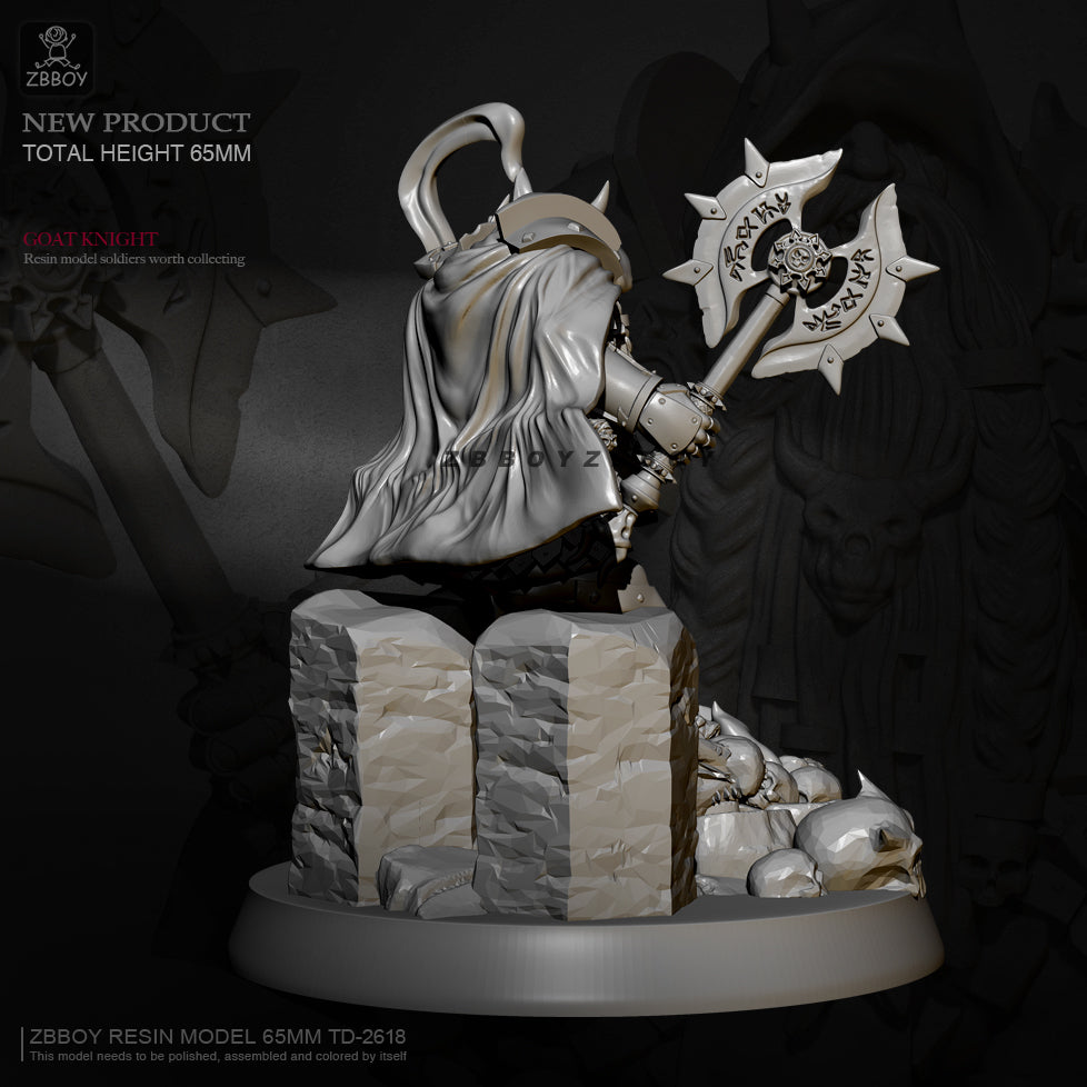 70mm Resin Model Kit Warrior Dwarf Wizard TD-2619 Unpainted