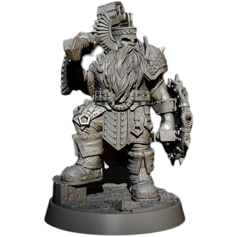 60mm Resin Model Kit Warrior Dwarf TD-2644 Unpainted