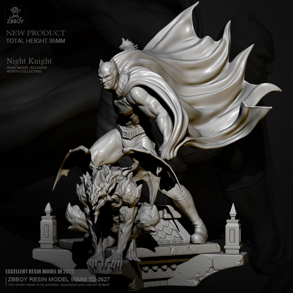 95mm Resin Superhero Model Kit Batman of the Night TD-2627 Unpainted