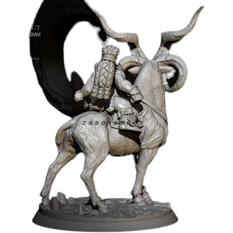 70mm Resin Model Kit Girl Dwarf Warrior TD-2618 Unpainted