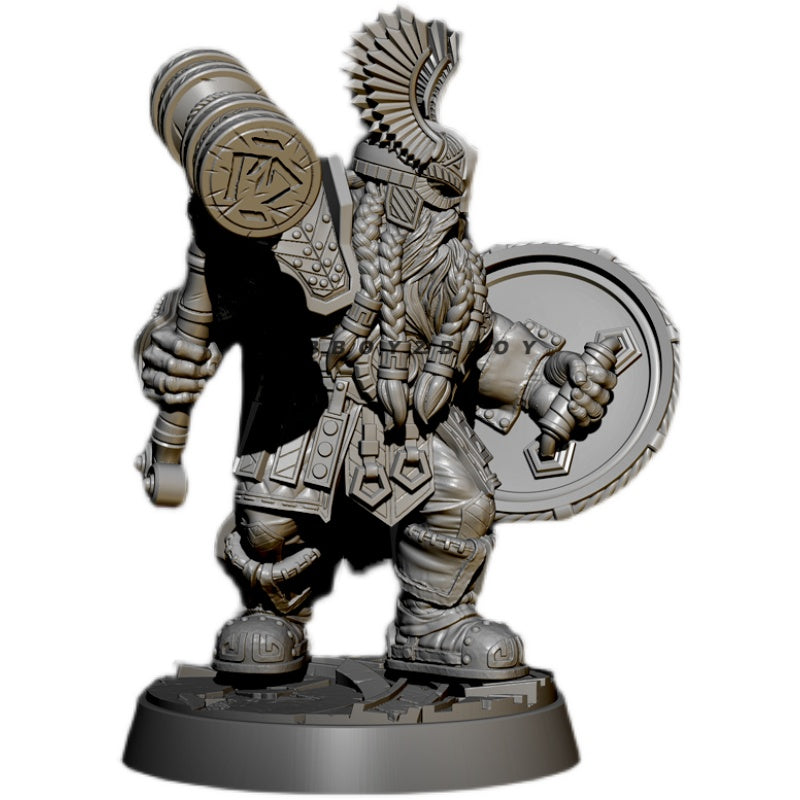 55mm Resin Model Kit Dwarf Scandinavian Warrior TD-2636 Unpainted