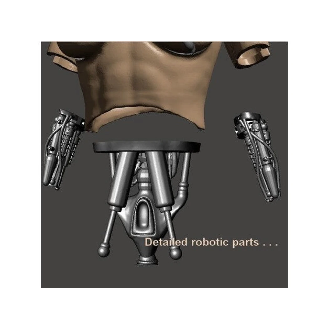 Digital STL T-900 Terminator Beautiful Girl