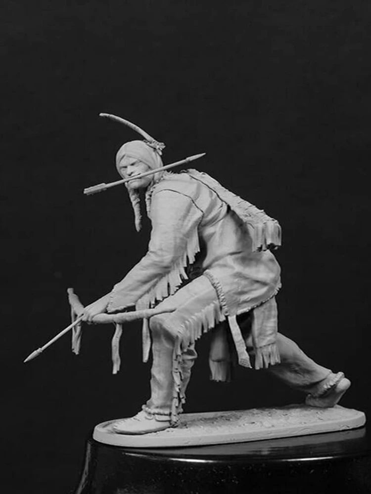 1/24 Resin Model Kit Native American Indian Hunting for Deer Unpainted