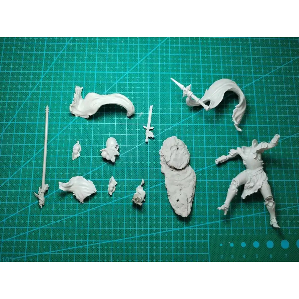 1/24 Resin Model Kit Undead Warrior Skeleton Fantasy Unpainted