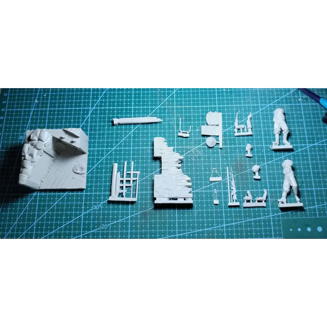 1/35 2pcs Resin Model Kit Polish Sailors in Defense (with base) WW2 Unpainted