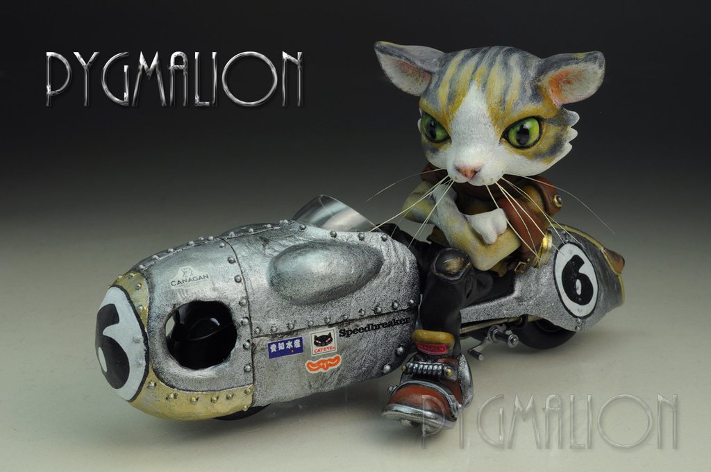 1/12 Resin Model Kit Motorcyclist Speed Racer Fairy Tales Unpainted