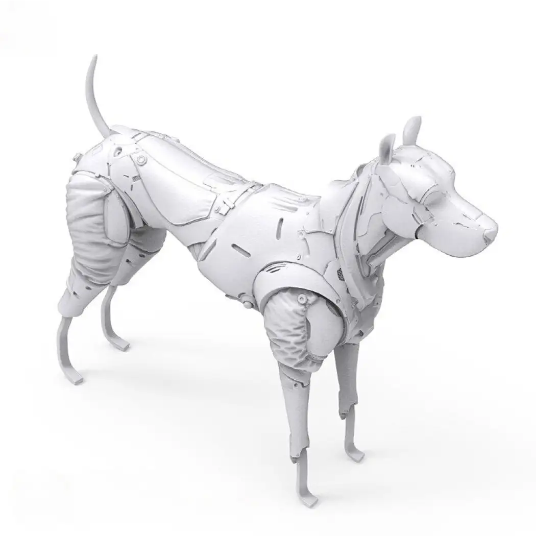 1/24 Resin Cyberpunk Model Kit Cyber Dog Droid Sci-fi Unpainted