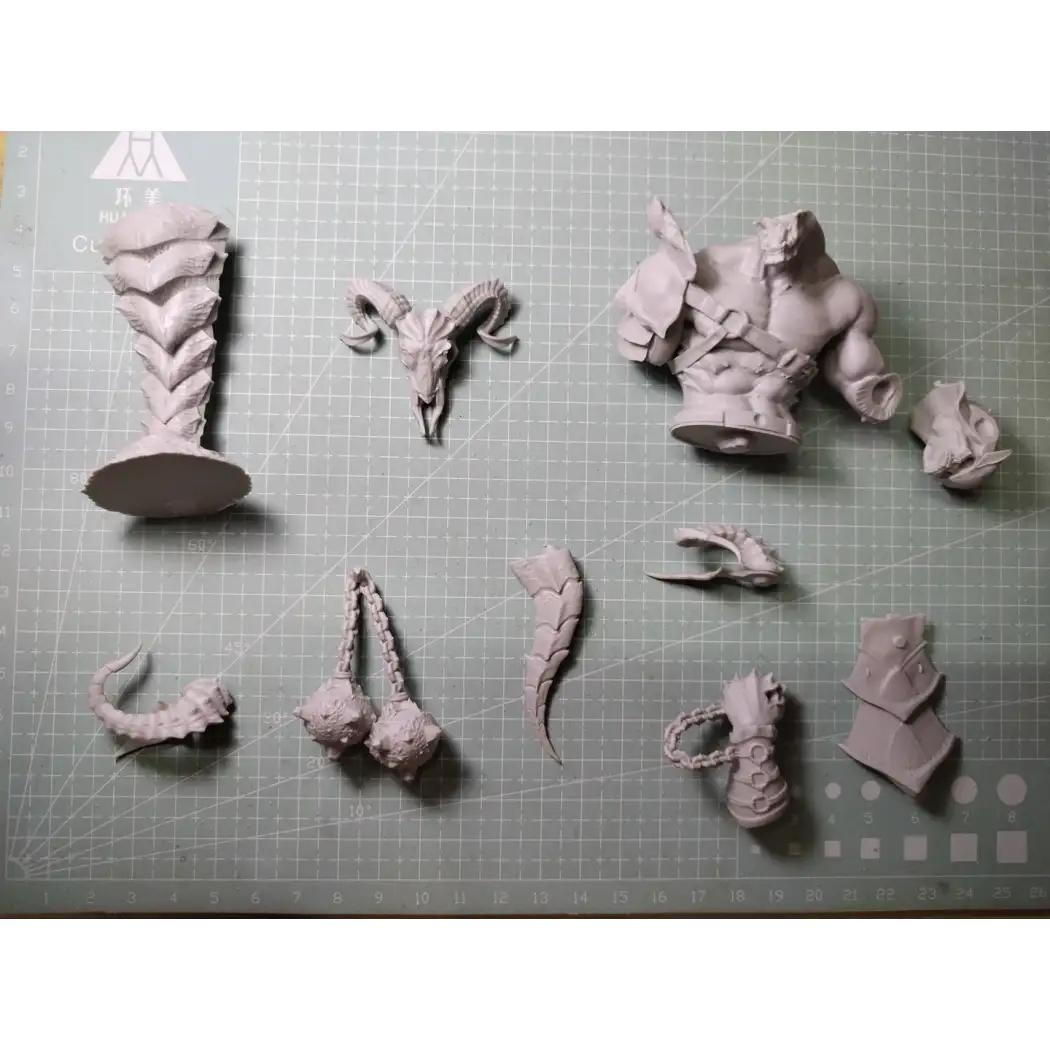 200mm BUST Resin Model Kit Demon from Hell Skeleton Fantasy Unpainted