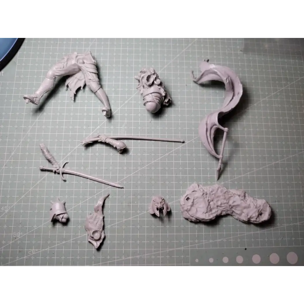 1/24 Resin Model Kit Undead Warrior Knight Fantasy Unpainted