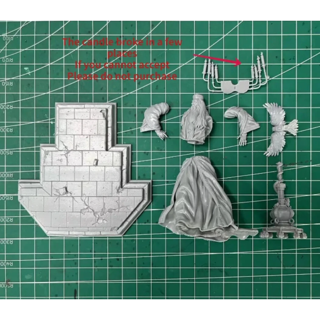 1/24 Resin Model Kit Old Wizard Teacher of Magic Fantasy Unpainted