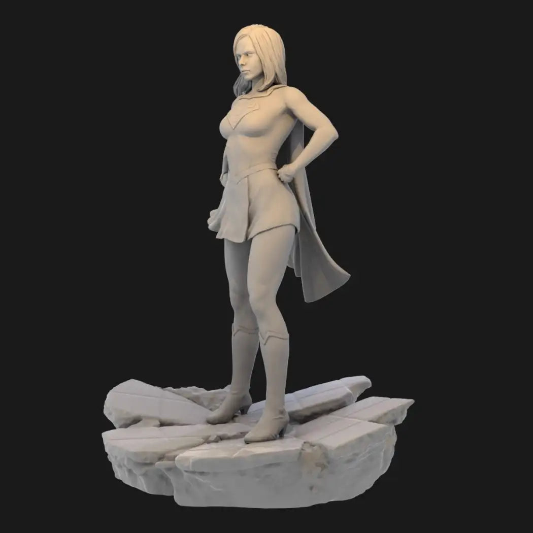1/24 Resin Superhero Model Kit Beautiful Girl Supergirl Unpainted - Model-Fan-Store