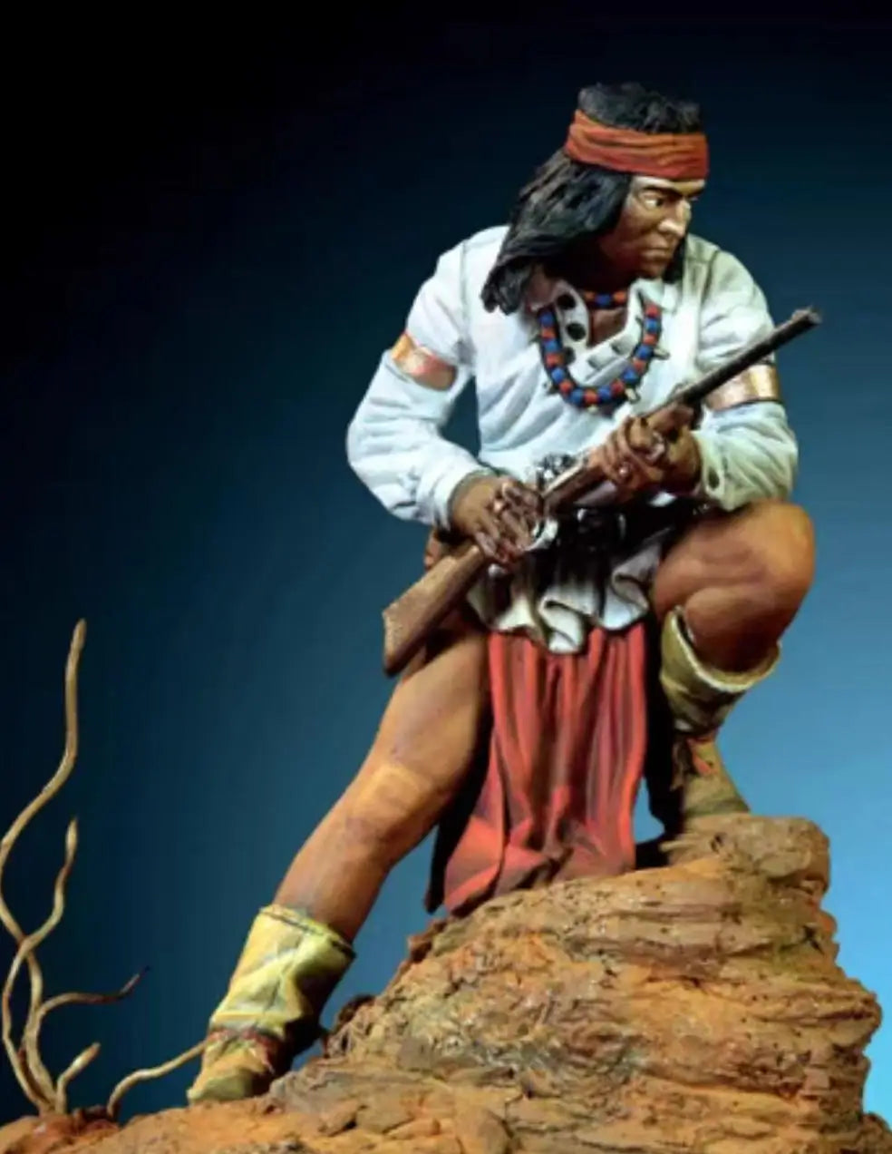 1/32 Resin Model Kit American Native Indian Apache Unpainted