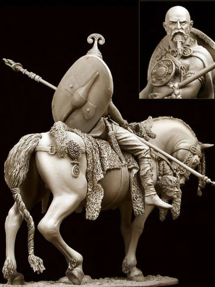 1/24 Resin Figure Model Kit Celtic Warrior Horseman Unpainted