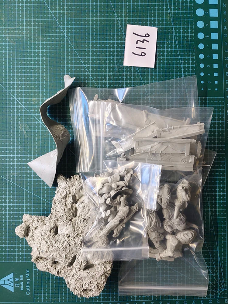 1/24 6pcs Resin Model Kit Medieval Knights Wars of the Roses (with Base) Unpainted