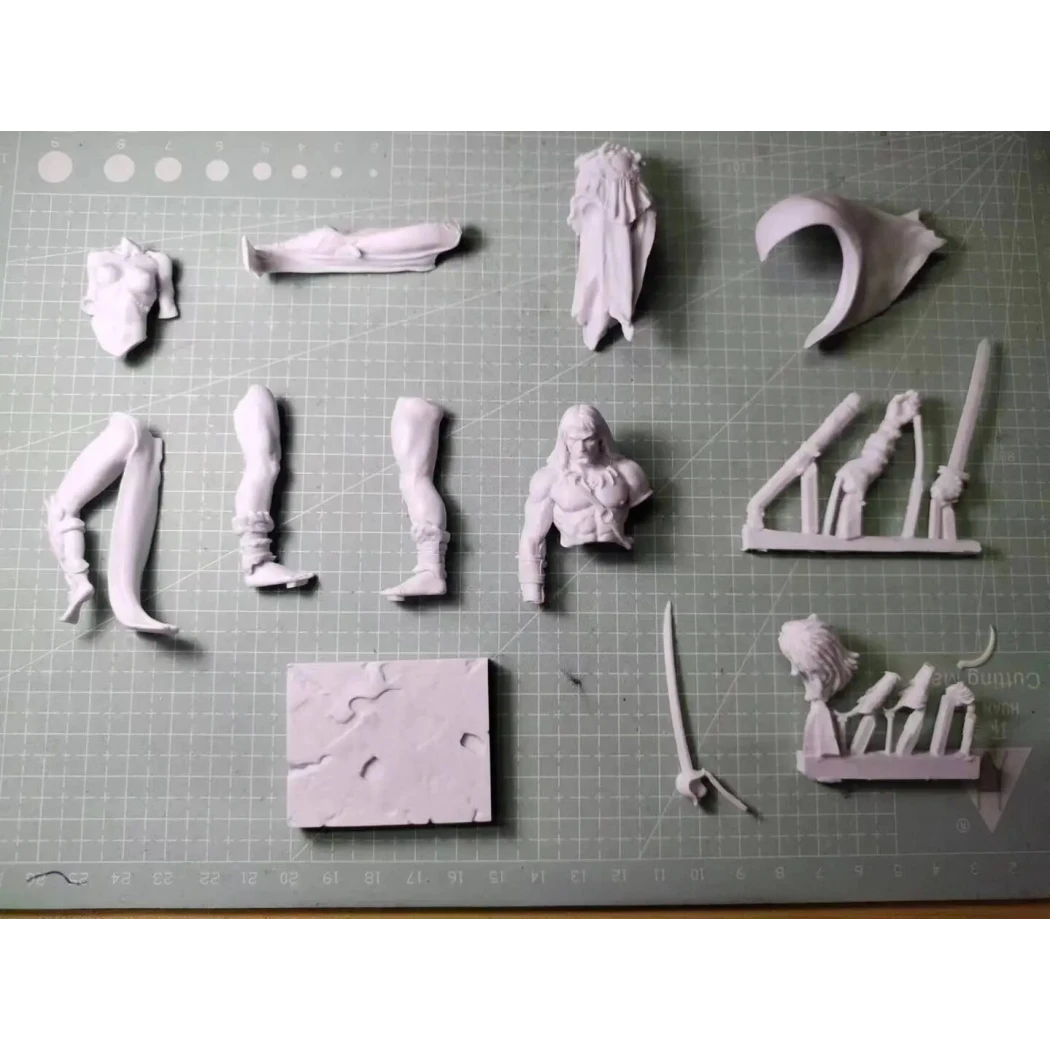 1/24 Resin Model Kit Barbarian and Nudes Princess Fantasy Unpainted