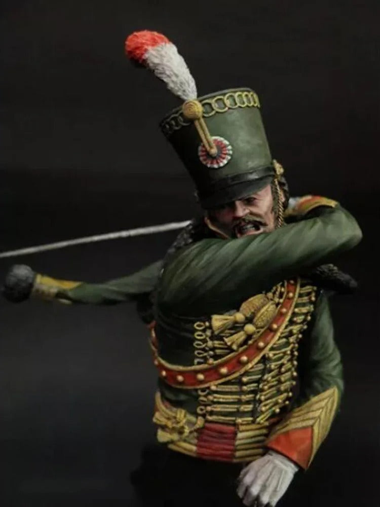 1/10 BUST Resin Model Kit Napoleonic Wars Officer Hussar Unpainted