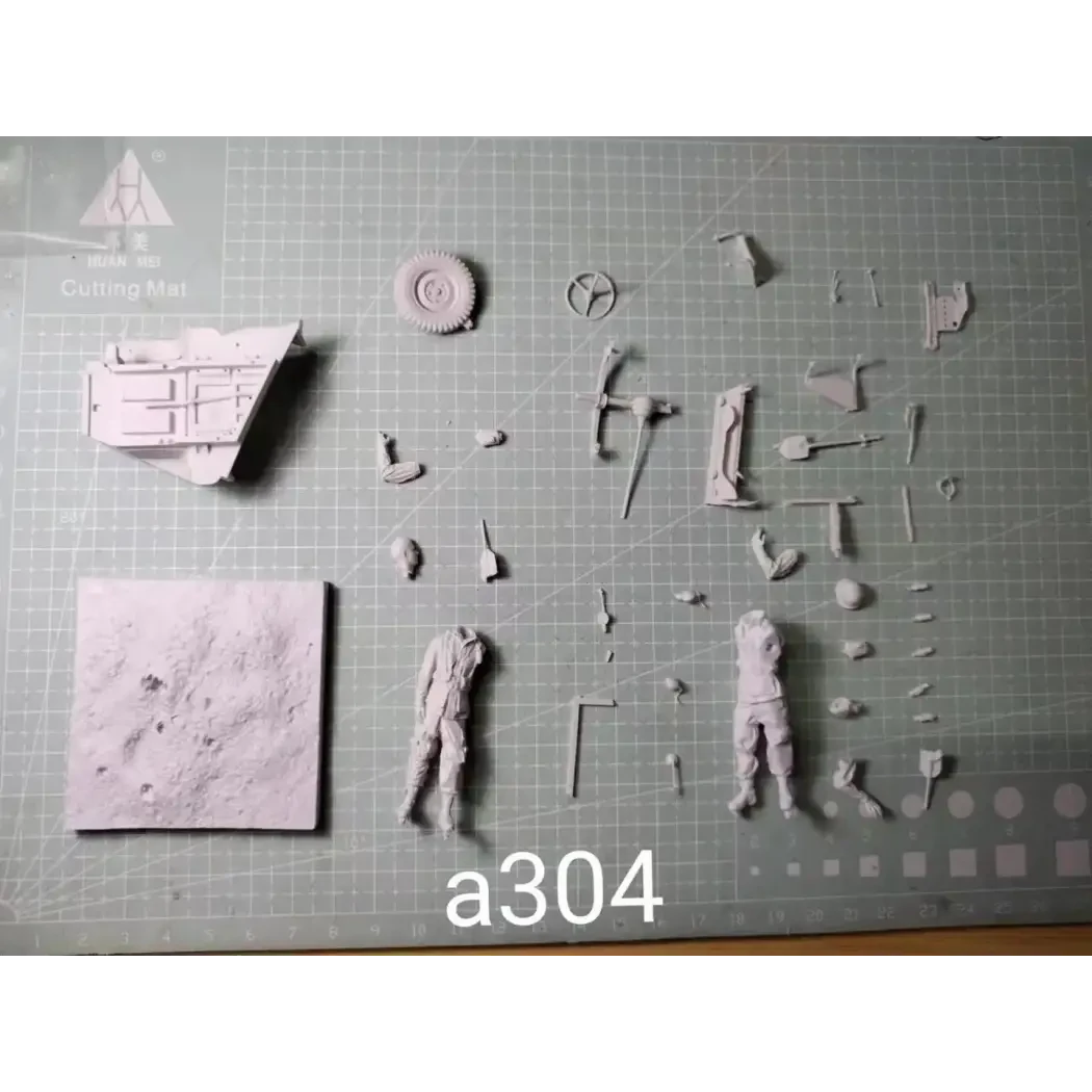 1/35 2pcs Resin Model Kit US Army Airborne Soldier (with base) WW2 Unpainted