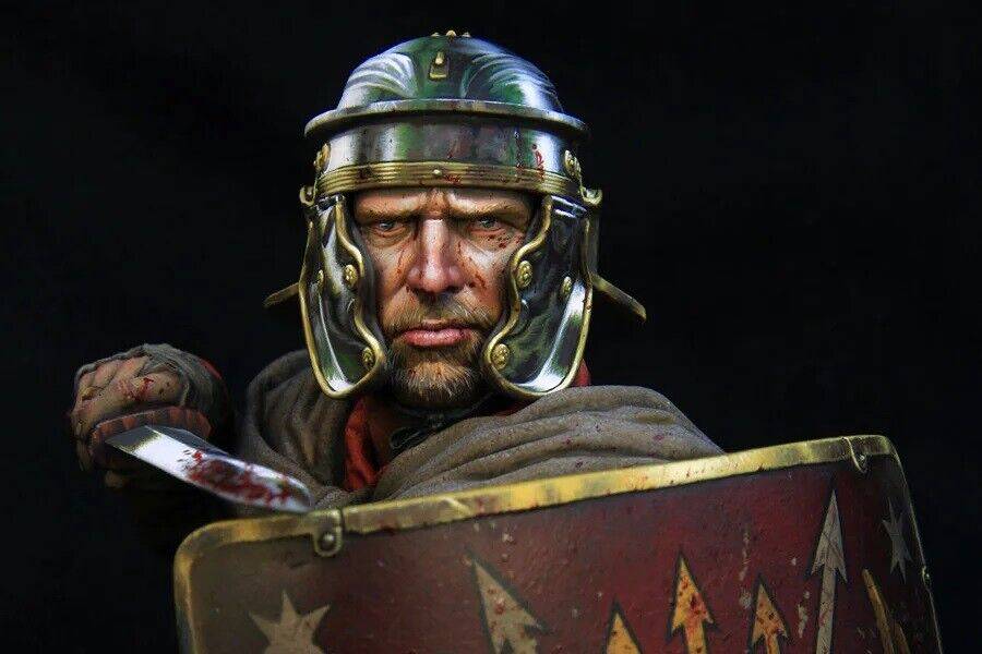 1/10 BUST Resin Model Kit Roman Legionary Warrior Unpainted - Model-Fan-Store