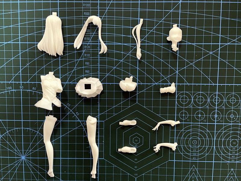 1/20 Resin Model Kit Modern Asian Beautiful Girl Fantasy Unpainted - Model-Fan-Store