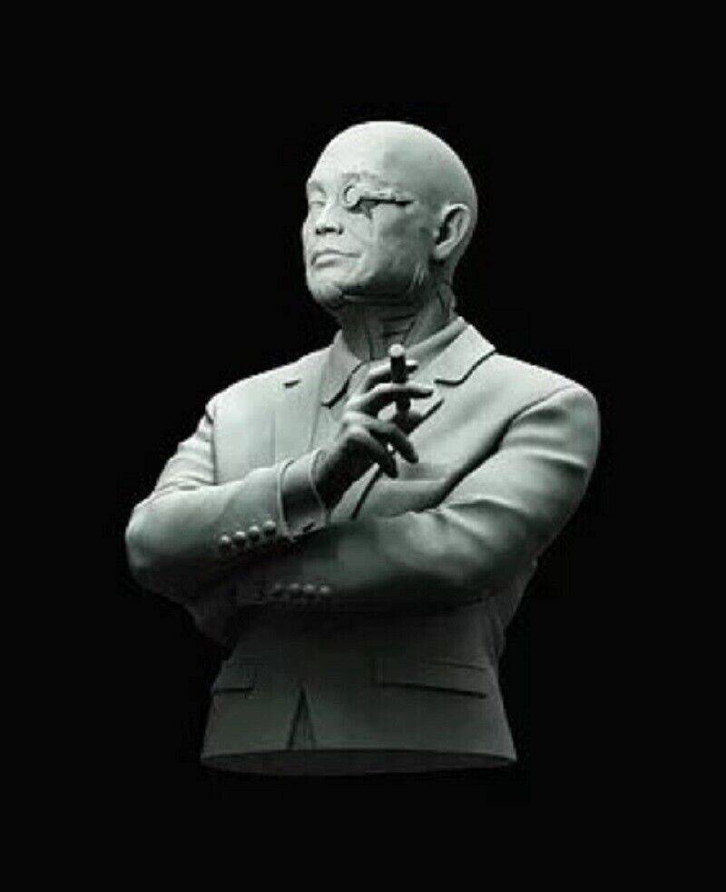 1/10 BUST Resin Cyberpunk Model Kit Japanese Mafia Boss Unpainted - Model-Fan-Store