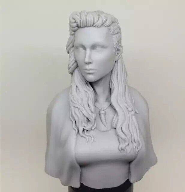 1/10 BUST Resin Model Kit Beautiful Girl Viking Chief's Daughter Unpainted - Model-Fan-Store