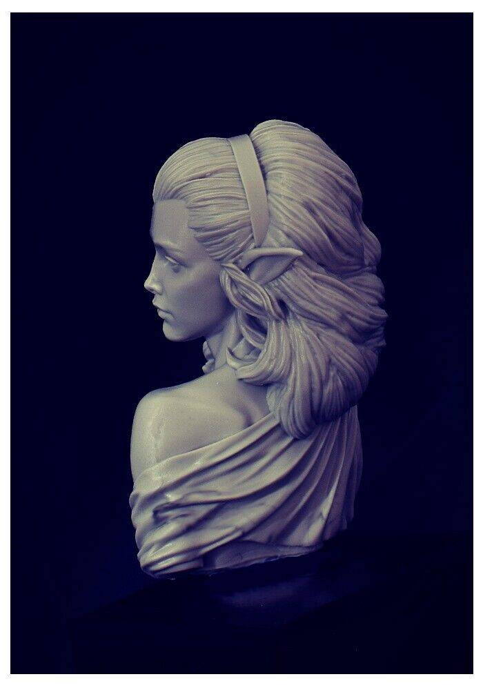1/10 BUST Resin Model Kit Beautiful Girl Woman Elf Princess Unpainted - Model-Fan-Store