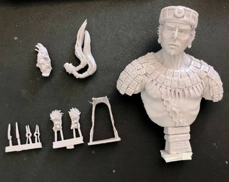 1/9 BUST Resin Model Kit Inca Warrior Mayan Native American Indian Unpainted - Model-Fan-Store