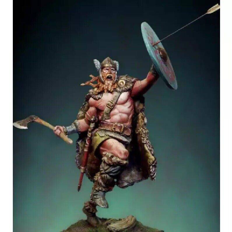 1/24 70mm Resin Model Kit Warrior Barbarian Viking Unpainted - Model-Fan-Store