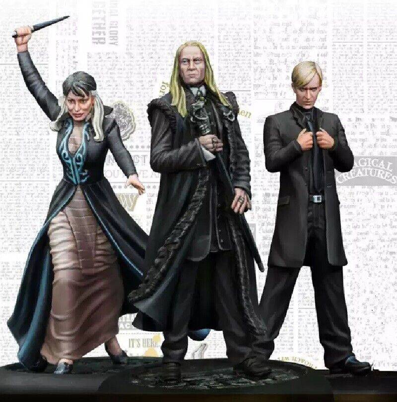 35mm 3pcs Resin Model Kit Wizards Magic Malfoy Movie Unpainted - Model-Fan-Store