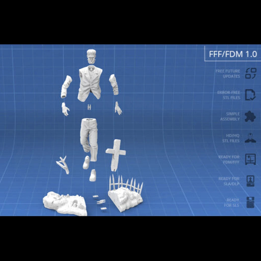 Digital STL Frankenstein monster