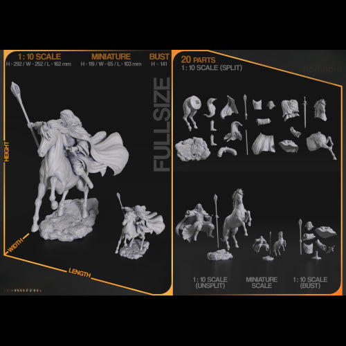 Digital STL Gandalf the White