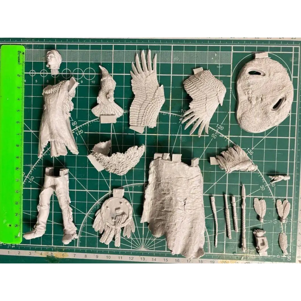 1/18 90mm Resin Model Kit Warrior Native American Indian Chief Unpainted - Model-Fan-Store