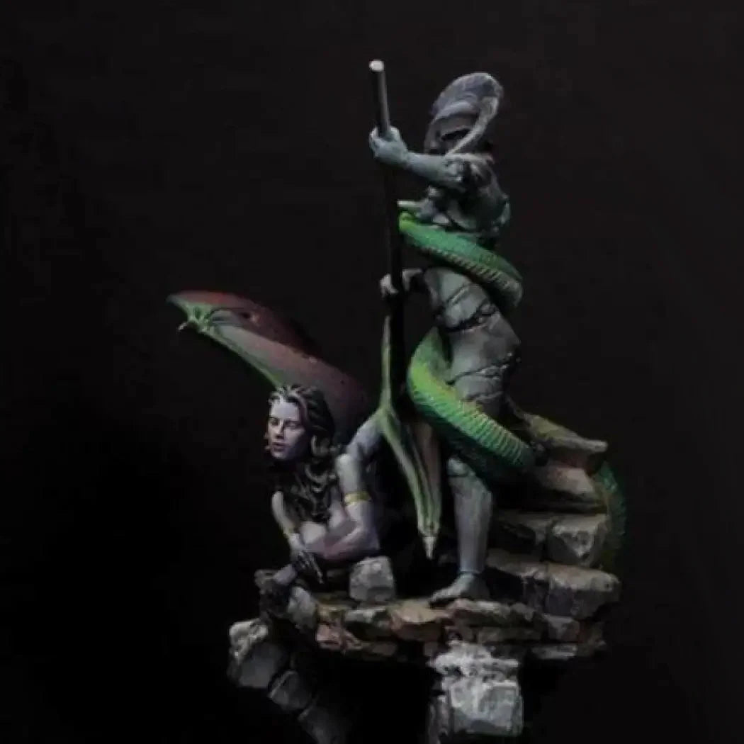 1/24 75mm Resin Model Kit Perseus and Medusa Fantasy Miniature Unpainted - Model-Fan-Store