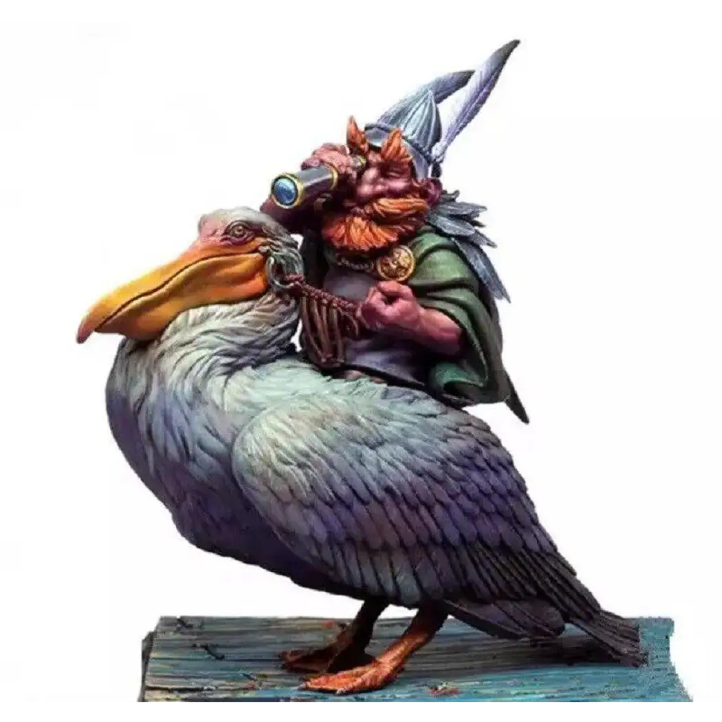 1/32 80mm Long Resin Model Kit Dwarf Navigator and Pelican Unpainted - Model-Fan-Store