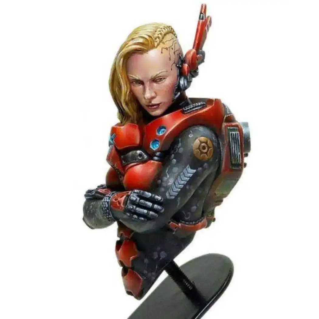 1/10 BUST 4pcs Resin Cyberpunk Model Kit Space Mercenaries Unpainted - Model-Fan-Store