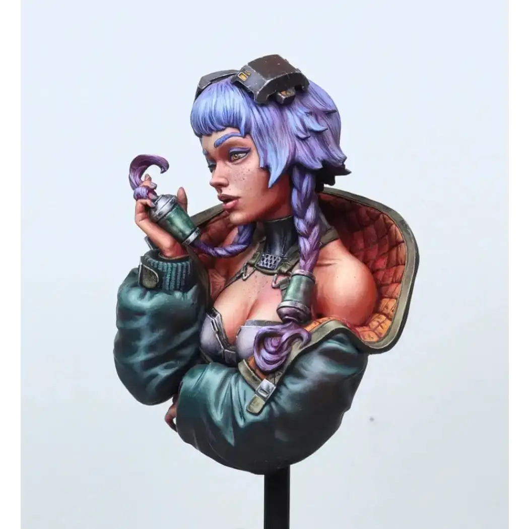 1/10 BUST Resin Cyberpunk Model Kit Beautiful Girl Alice Unpainted - Model-Fan-Store