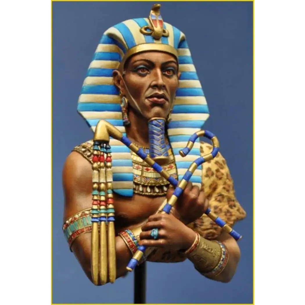 1/10 BUST Resin Model Kit Egyptian Pharaoh Historical Figures Unpainted - Model-Fan-Store