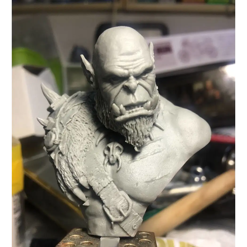 1/12 BUST Resin Model Kit Orc Warrior Warcraft Fantasy Unpainted - Model-Fan-Store