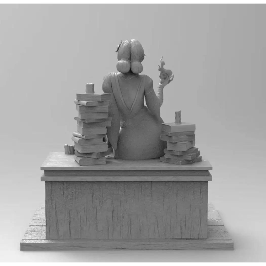 1/18 Resin Model Kit Beautiful Girl Mage Magic Teacher Sorcery Fantasy Unpainted - Model-Fan-Store