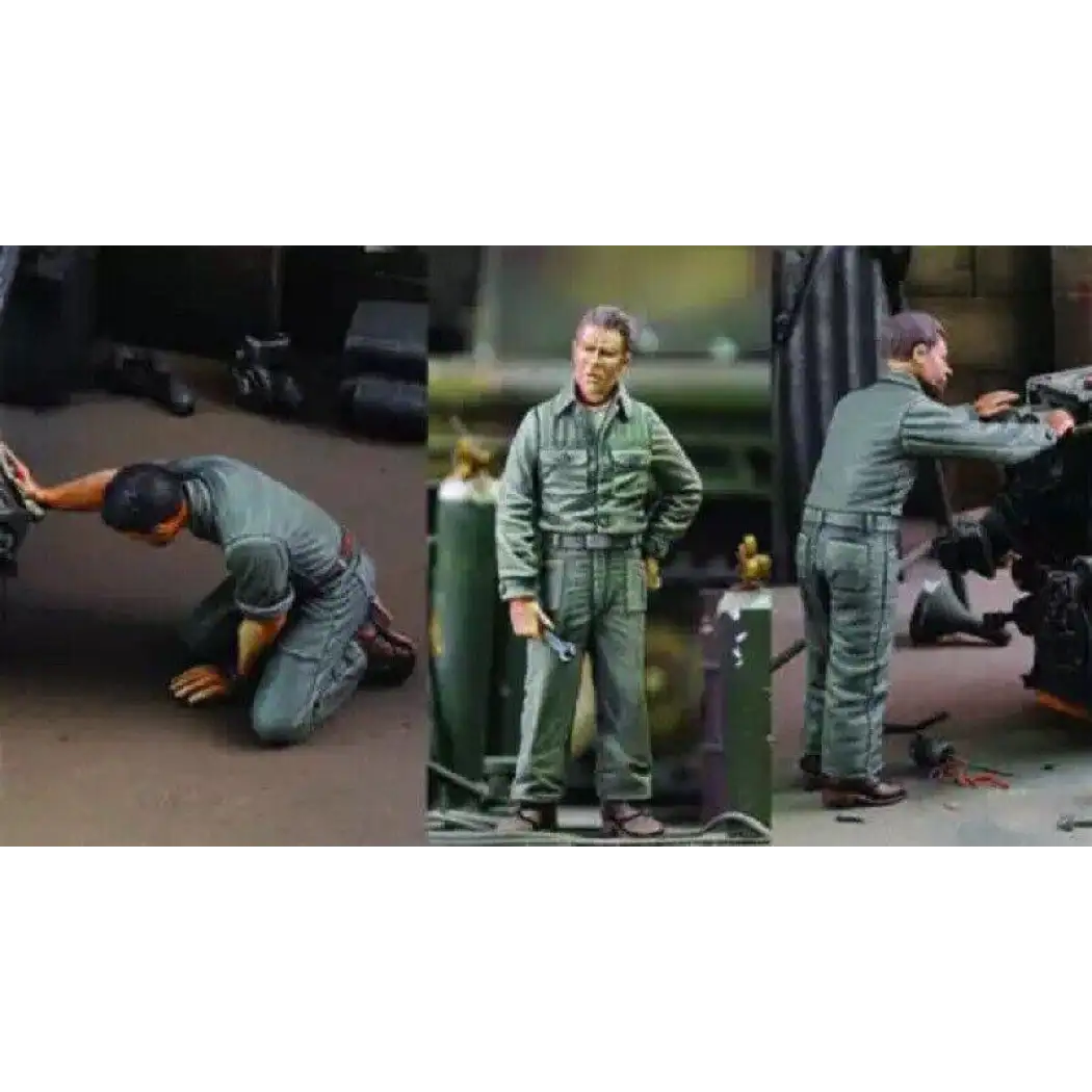 1/35 3pcs Resin Model Kit German Mechanics WW2 Unpainted - Model-Fan-Store