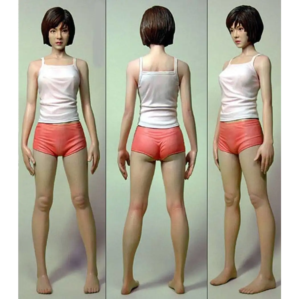 Kit Maquette Résine 1/12 Fille Asiatique Moderne - Non Peinte, à Assembler, Fantasy