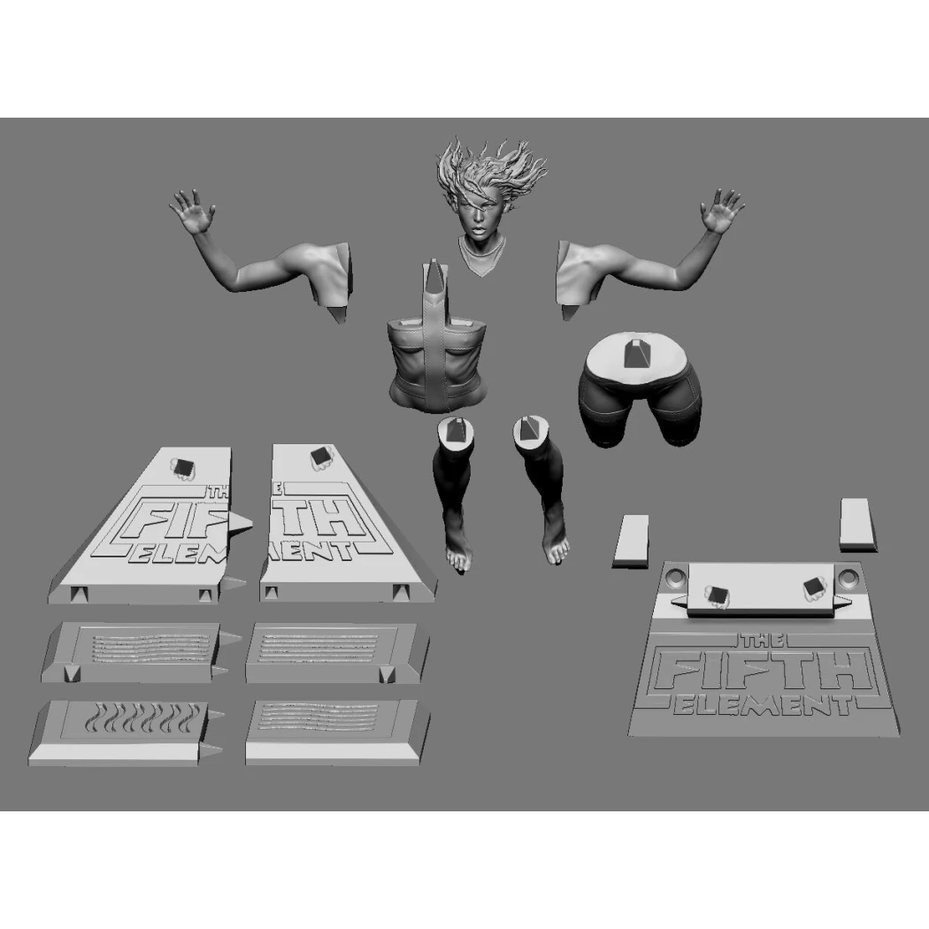 Digital STL The Fifth Element LeeLoo v4