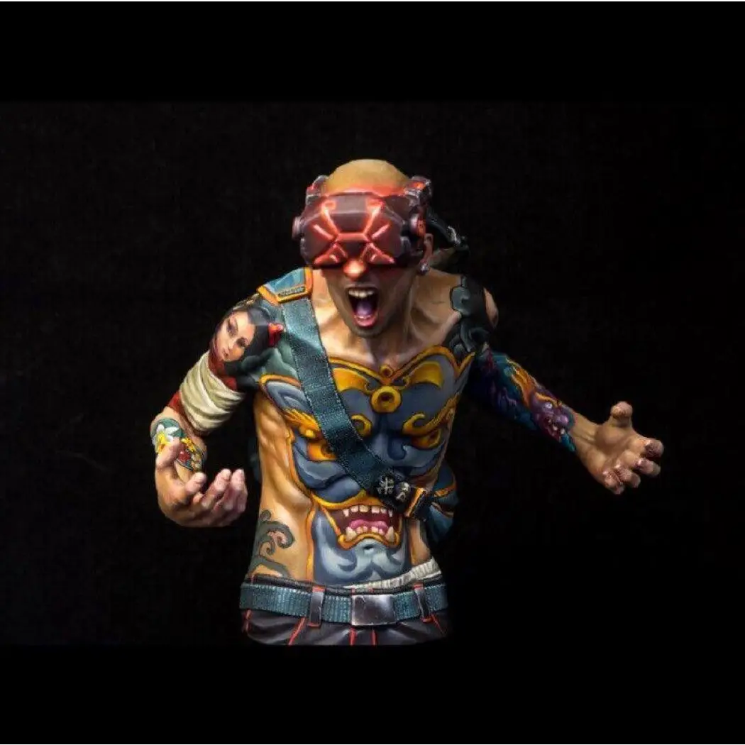 1/10 BUST Resin Cyberpunk Model Kit Gamer Virtual Reality Unpainted - Model-Fan-Store